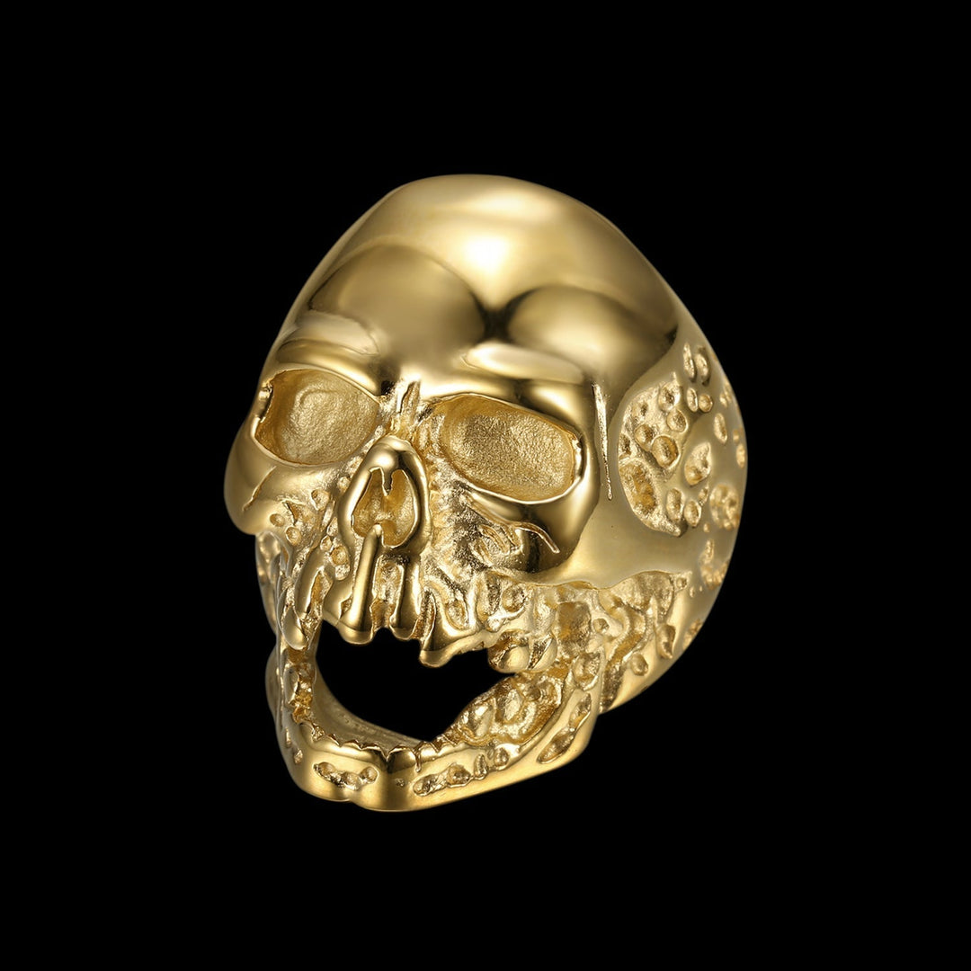 SKULL RIDER GOLD RING