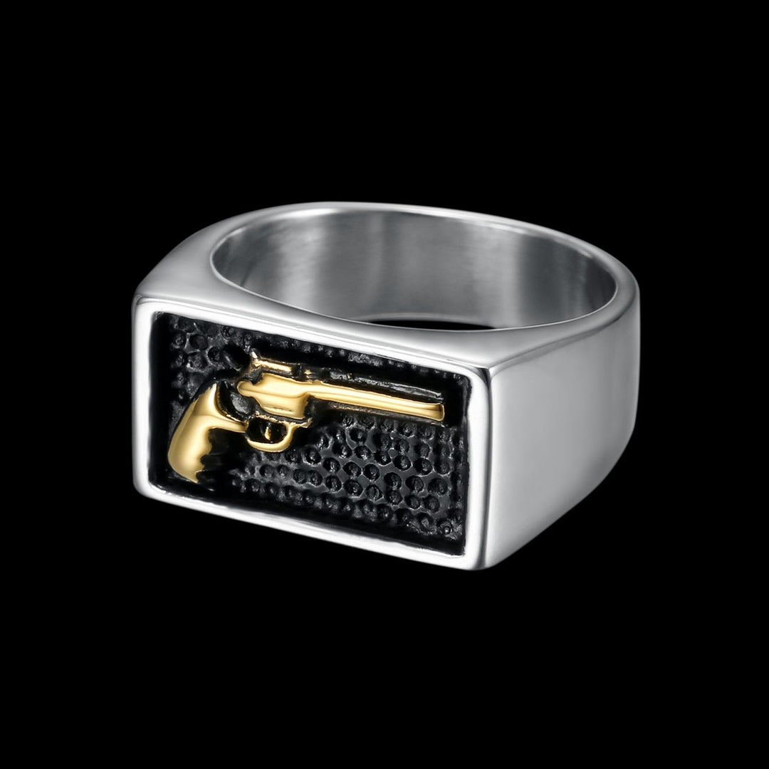 GOLD GUN RING