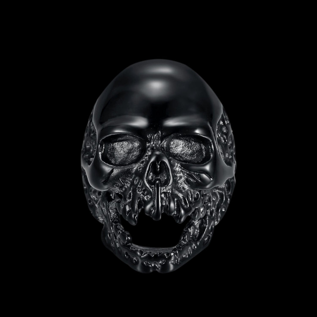 SKULL RIDER BLACK RING