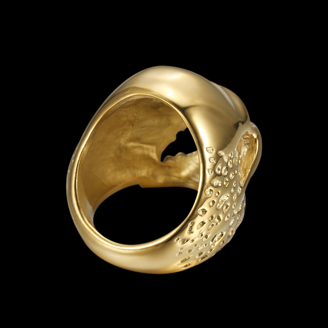 SKULL RIDER GOLD RING