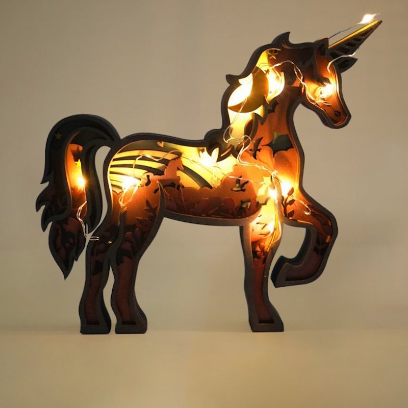 Unicorn Carving Handcraft Gift