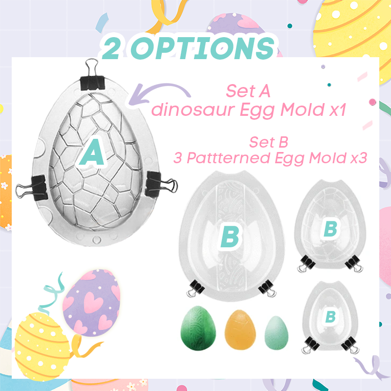 3D Chocolate Egg Mold Set