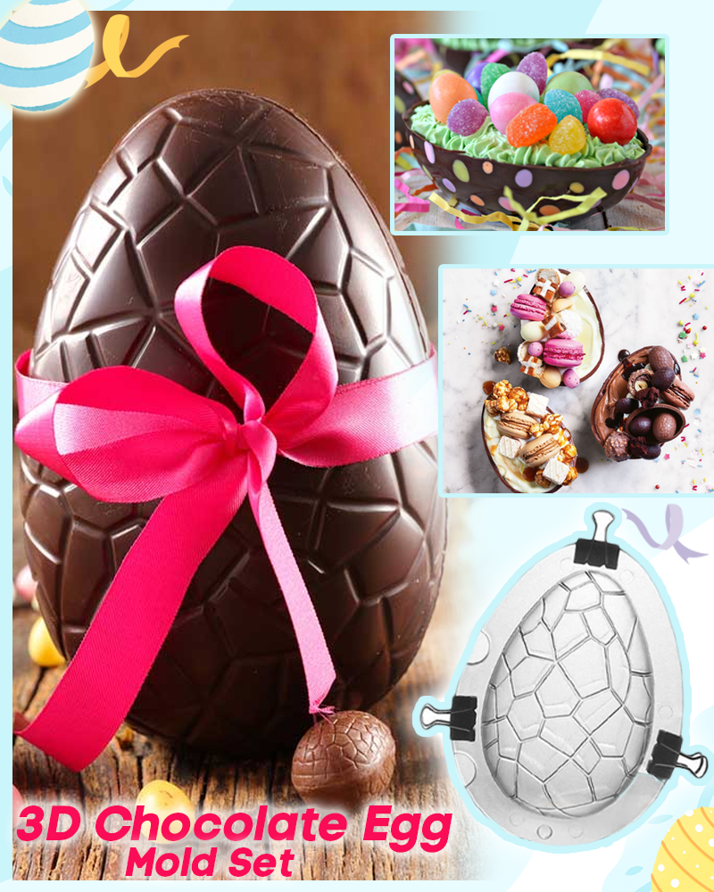 3D Chocolate Egg Mold Set