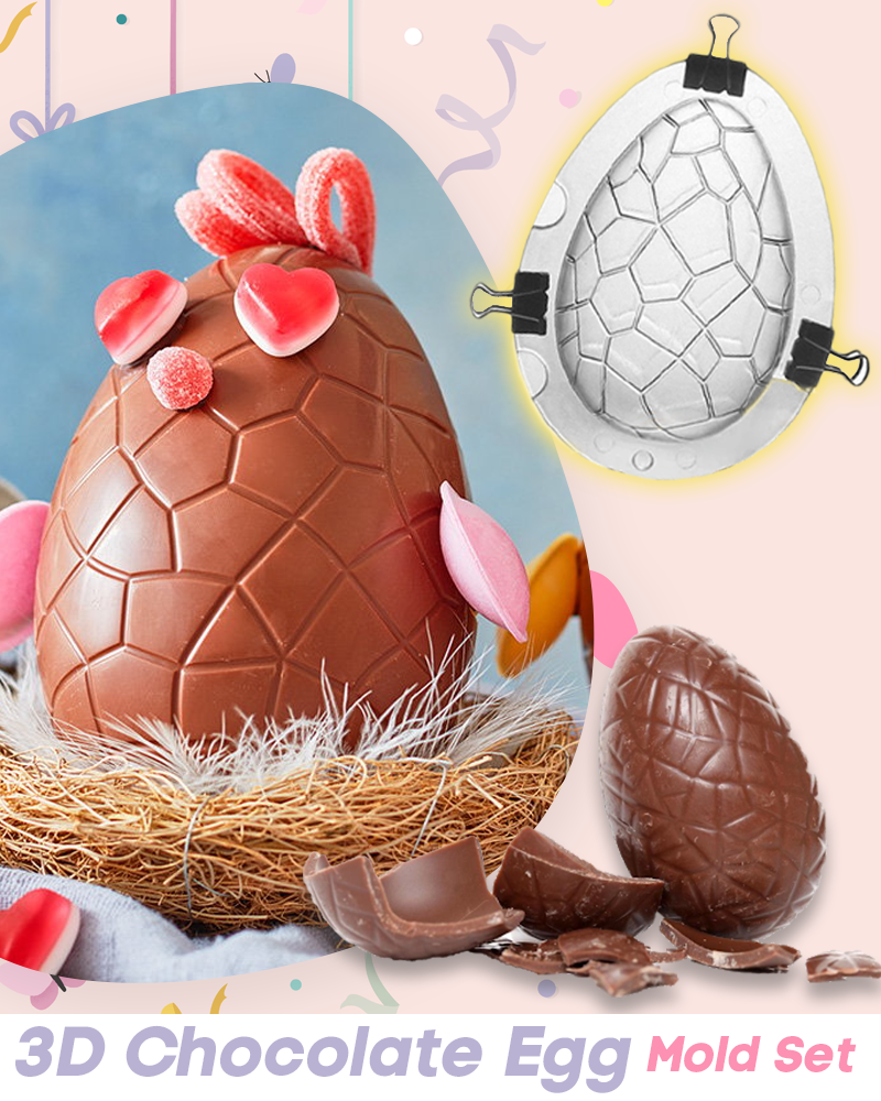 3D Chocolate Egg Mold Set