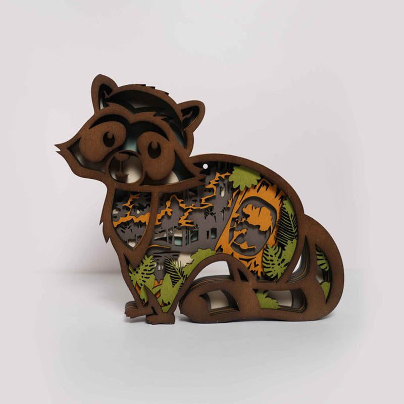 Raccoon Carving Handcraft Gift