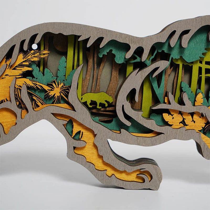 Tiger Carving Handcraft Gift