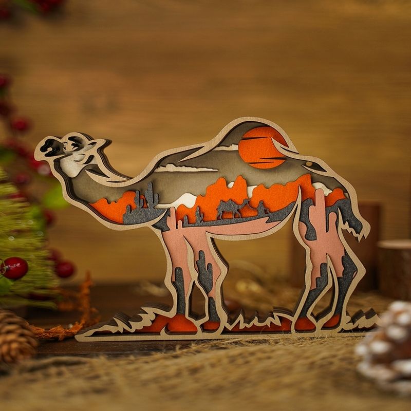 Camel Carving Handcraft Gift