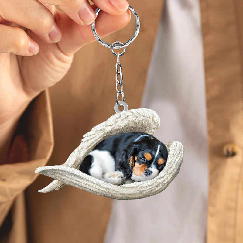 Sleeping Angel Acrylic Keychain Cavalier King Charles Spaniel02