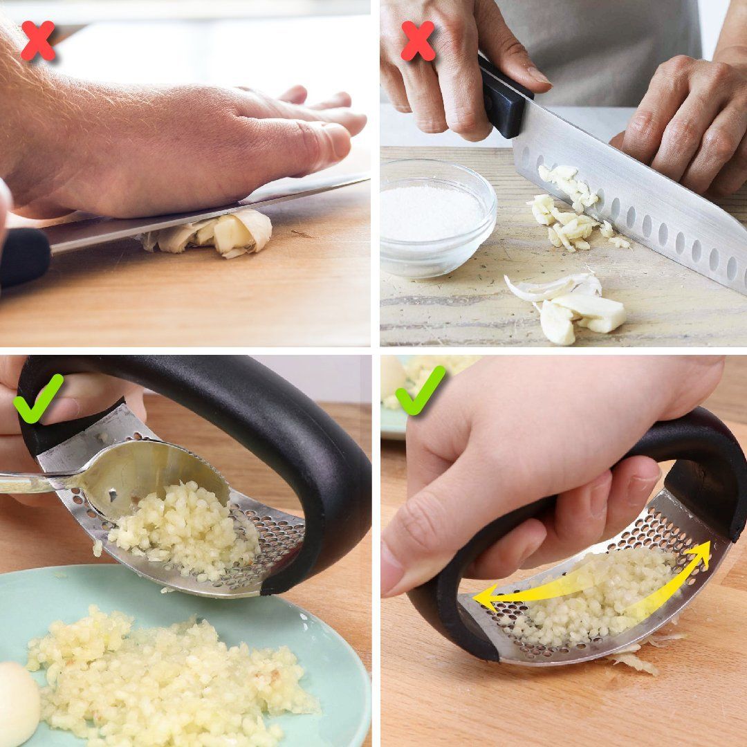 Stainless Steel Garlic Press