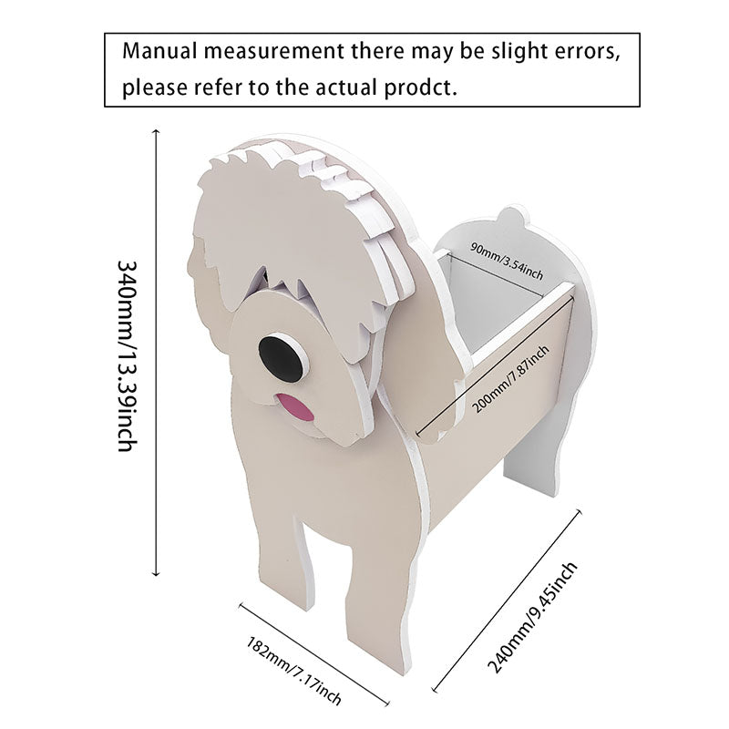 White Golden Doodle Planter AP063