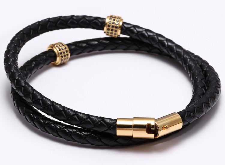 Jason Braided Leather Bracelet