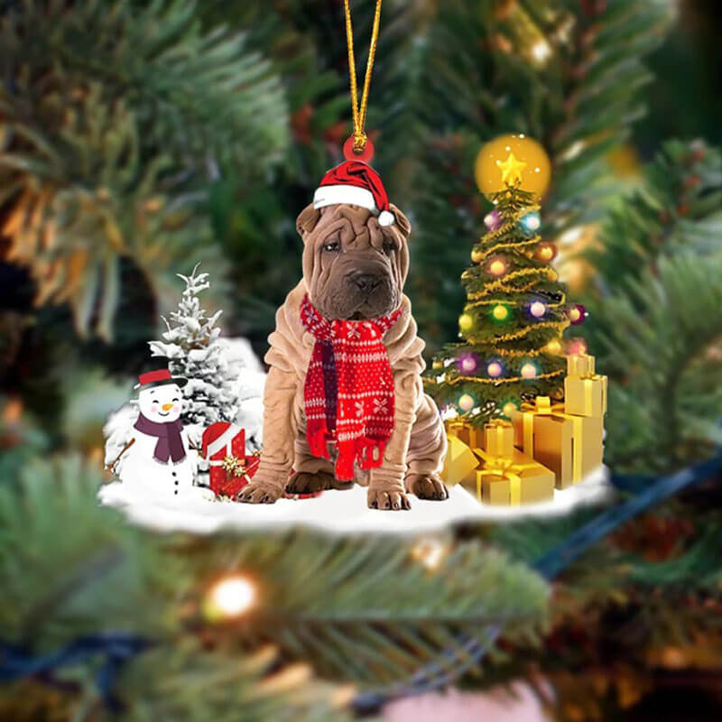 Shar Pei Christmas Ornament SM096