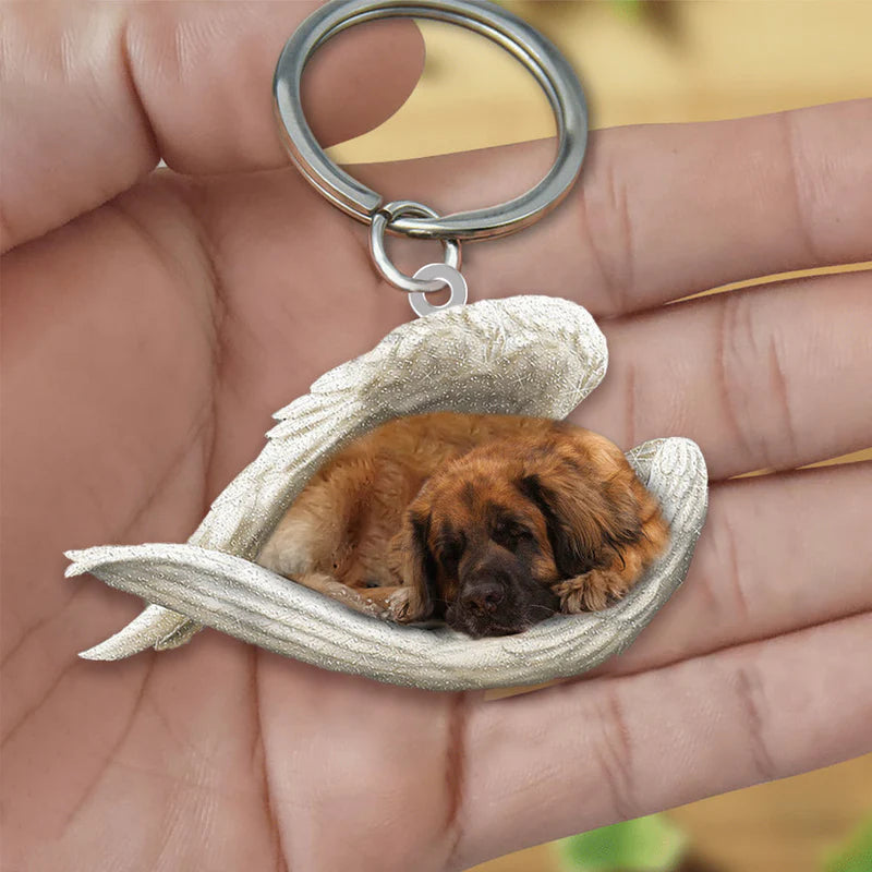 Sleeping Angel Acrylic Keychain Leon Berger