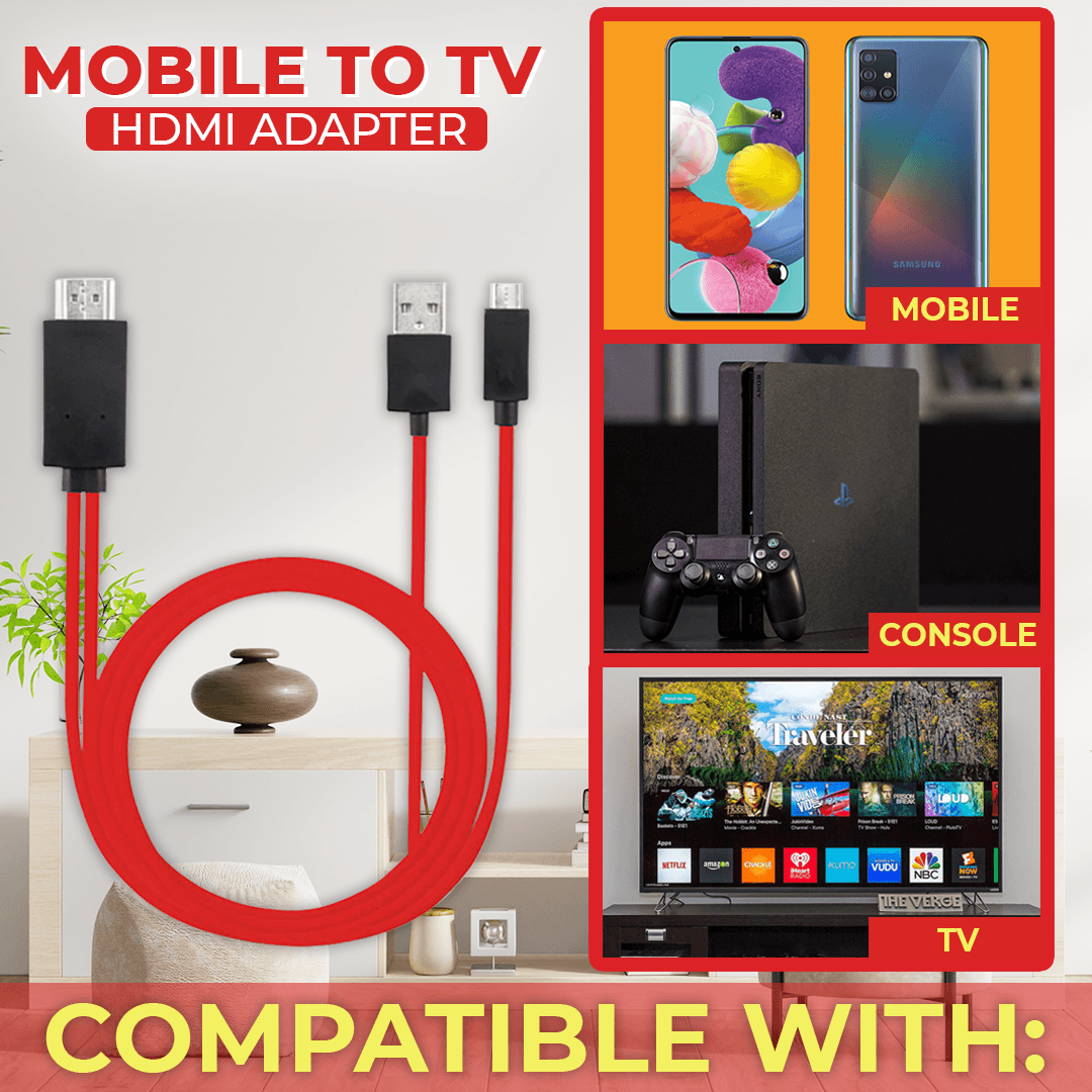 Mobile to TV HDMI Adapter