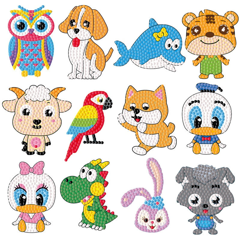 6-12pcs Diamond Painting Stickers