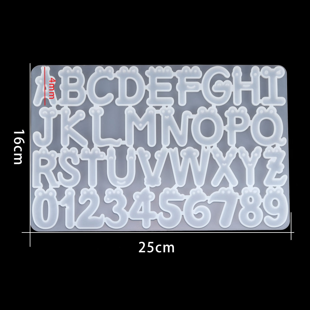 Alphabet Resin Mold