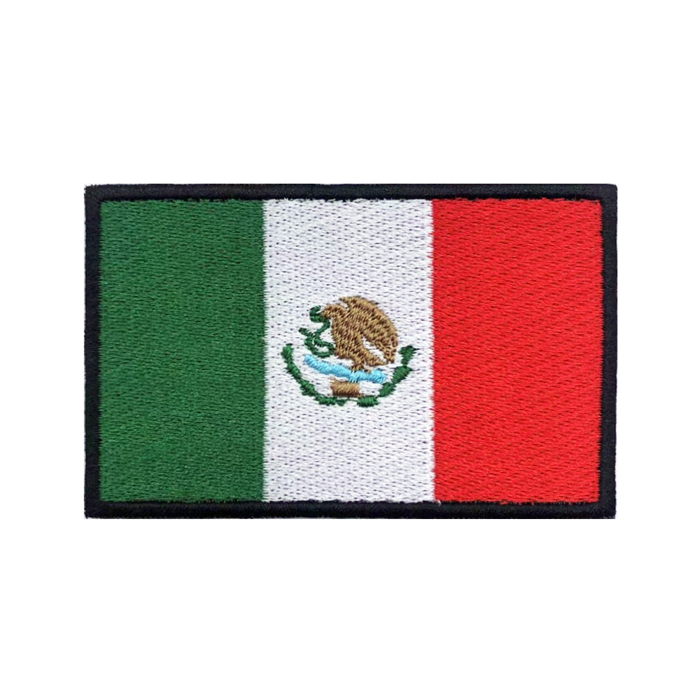 Mexican Flag Tactical Patch