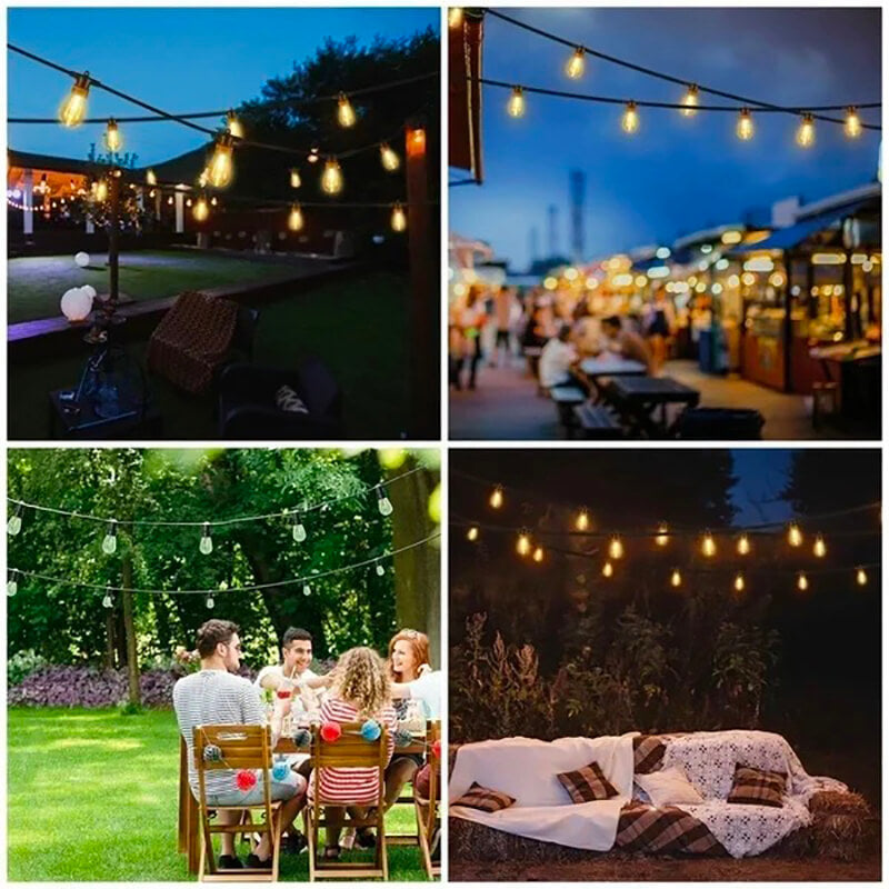 Solar Powered Led Outdoor String Lights