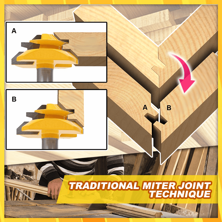 Miter joint Router Bit