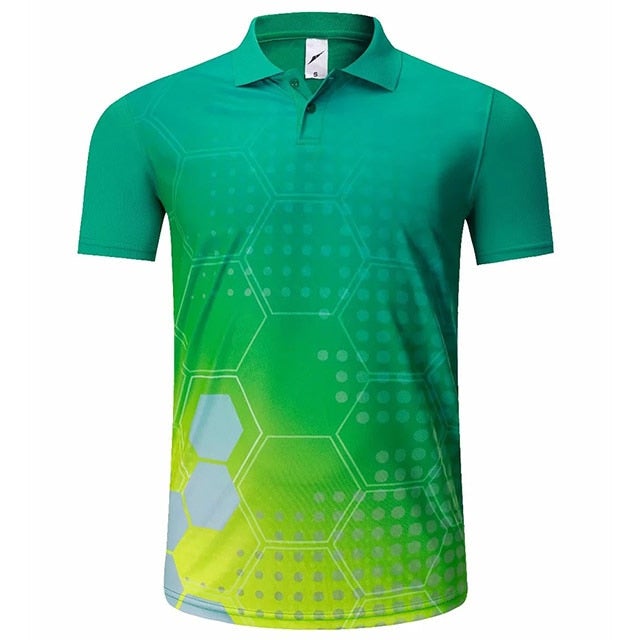 Golf Paradise High-Performance Hex Shirt (Green)