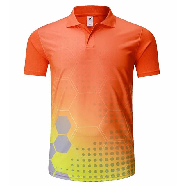 Golf Paradise High-Performance Hex Shirt (Orange)