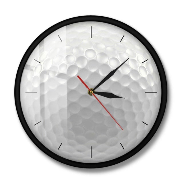 Golf Paradise Golf Ball Clock (Metal Frame)