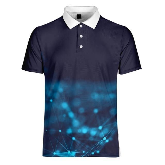 Golf Paradise High-Performance Digital Raindrop Shirt