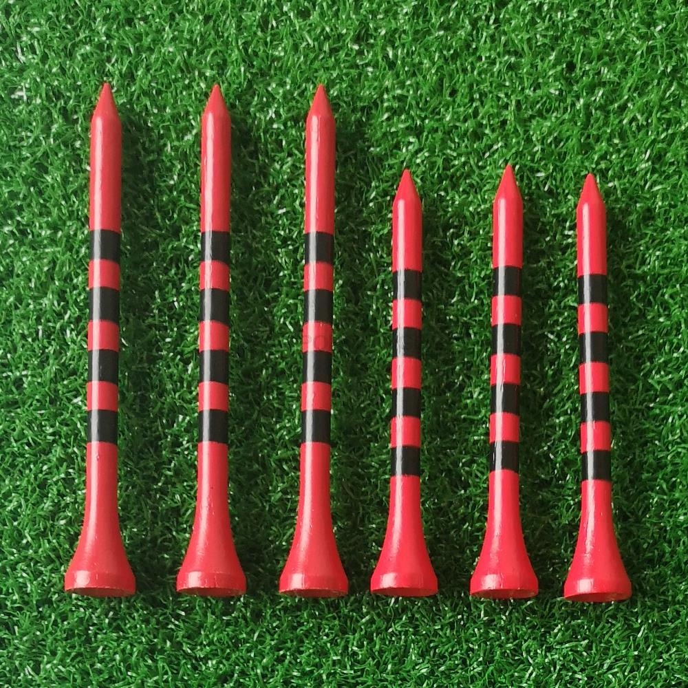 Golf Paradise Red Bamboo Tees (70 mm)