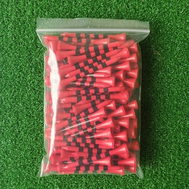 Golf Paradise Red Bamboo Tees (70 mm)