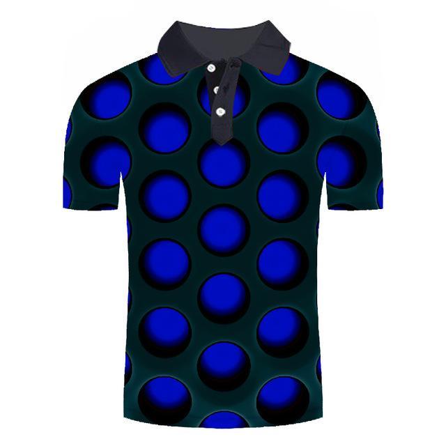 Golf Paradise Cooltech Loud Disco Shirt (Blue)