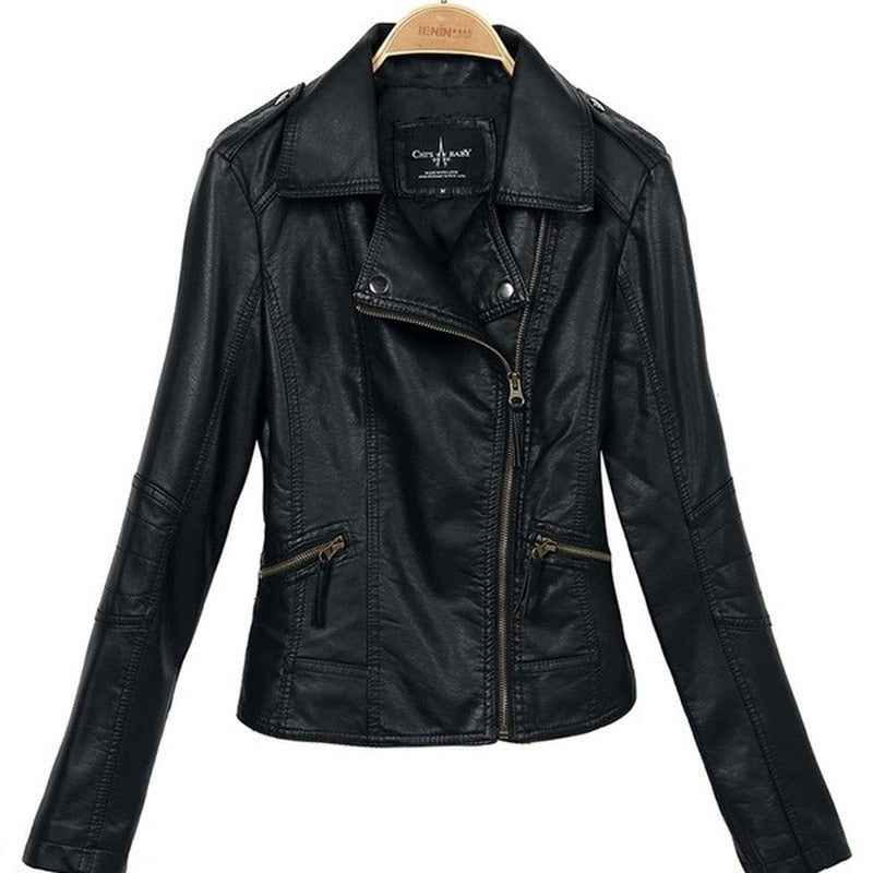 Backwoods Women King Cobra Leather Leather Jacket (Black)