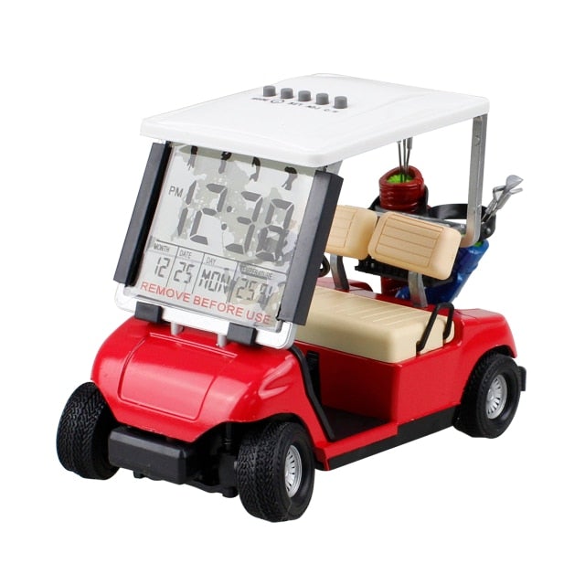 Golf Paradise Alarm Clock Golf Cart (Red)