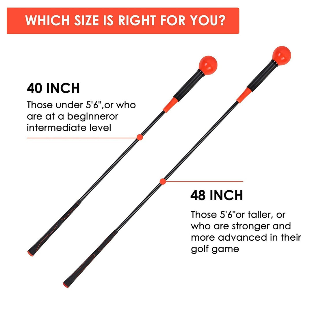 Golf Paradise Flex Rod Swing Trainer (Orange 48 Inch)