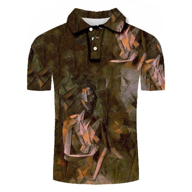 Golf Paradise Cooltech Mosaic Loud Golf Shirt (Thought)