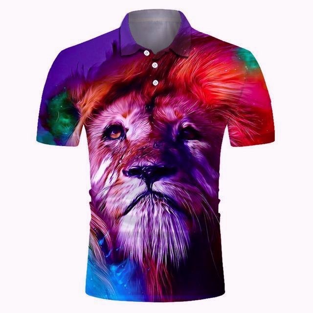 Golf Paradise Cooltech Digital Art Loud Shirt (King Of The Jungle)