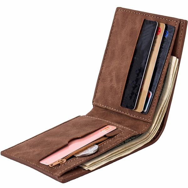 Jason Suede Wallet With Coin Zip