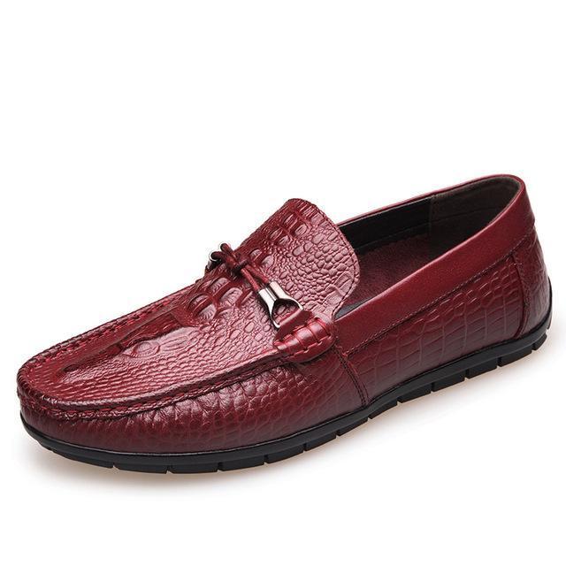 Jason Crocodile Tasseled Loafers