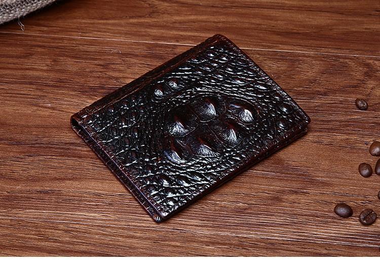 Jason Crocodile Embossed Bi-fold Wallet