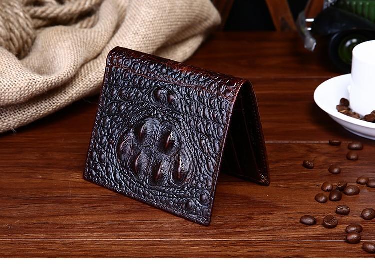 Jason Crocodile Embossed Bi-fold Wallet