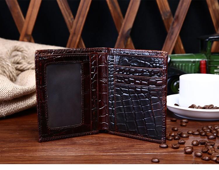 Jason Crocodile Embossed Bi-fold Wallet