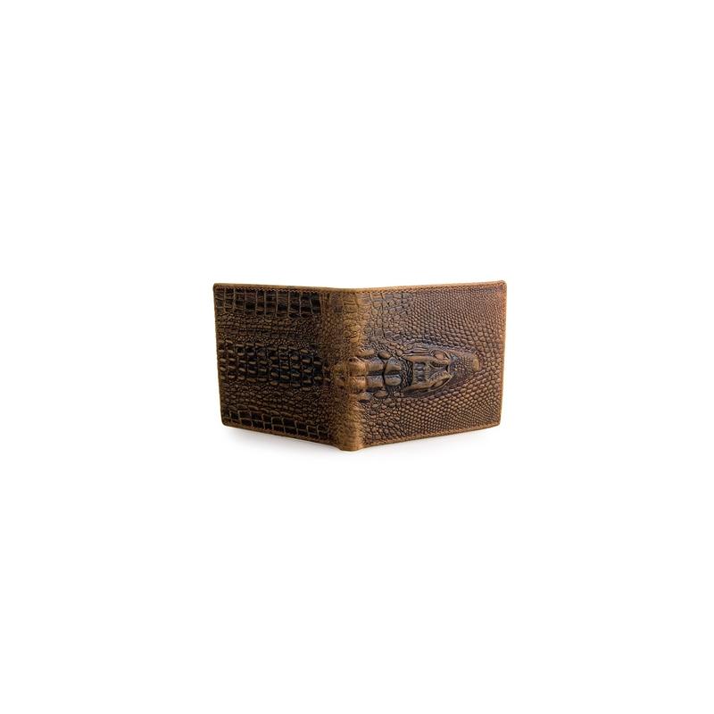 Jason Alligator Design Bi-Fold Wallet