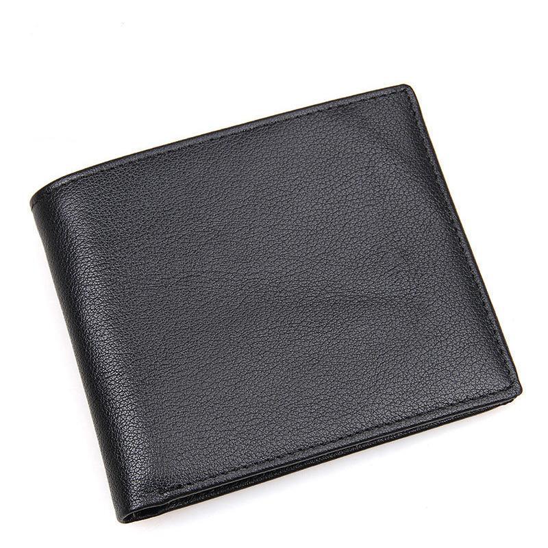 Jason Apollo Black Leather Bi-Fold Wallet