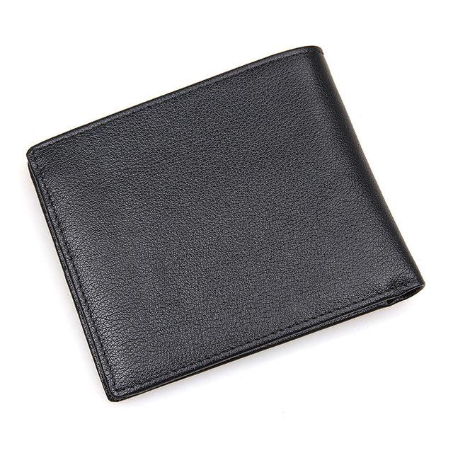 Jason Apollo Black Leather Bi-Fold Wallet