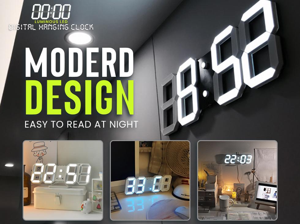 Luminous LED Digital Hanging Clock